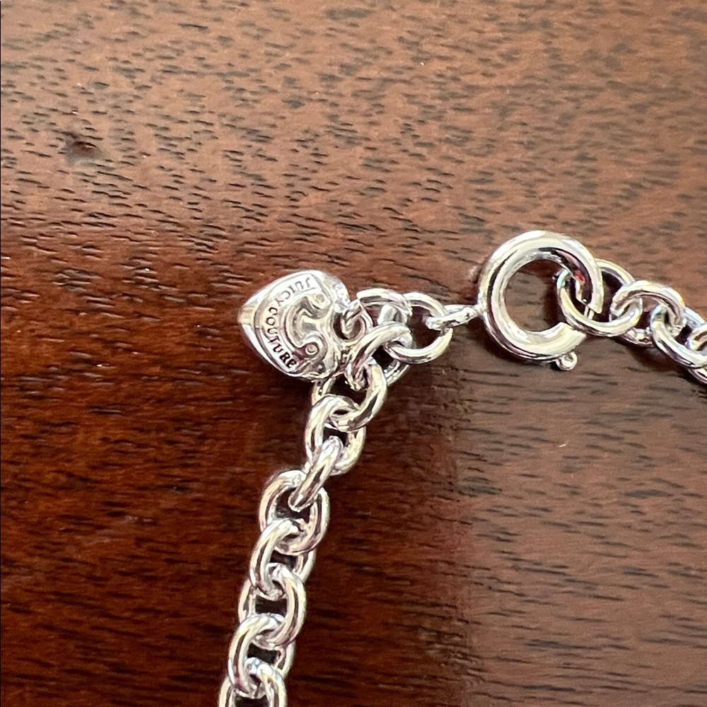 Juicy Couture Silver Heart Charm Bracelet - Picture 3 of 4